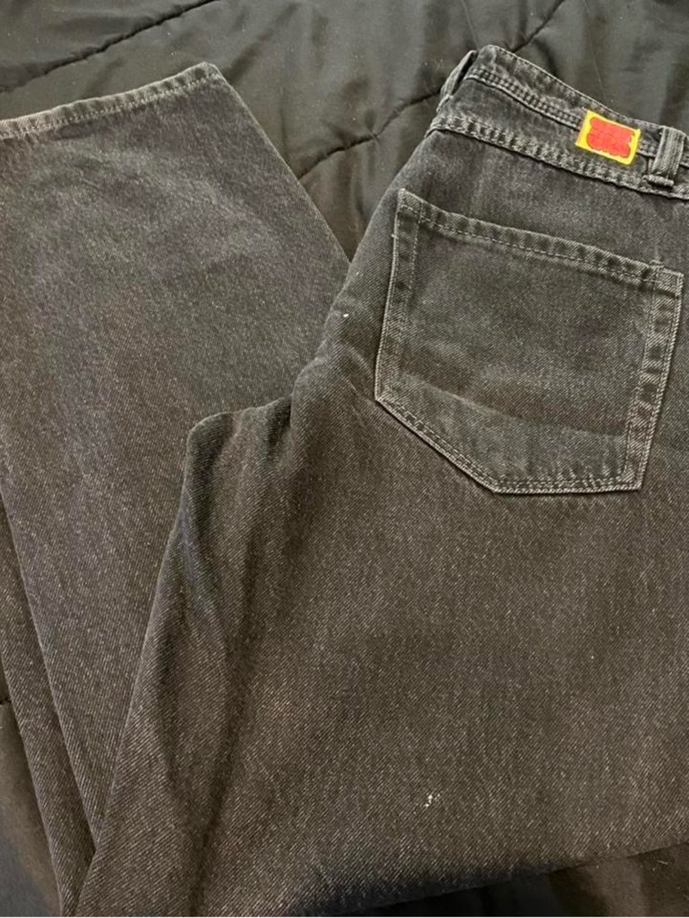 Men's Straight Black Jeans - Unbranded